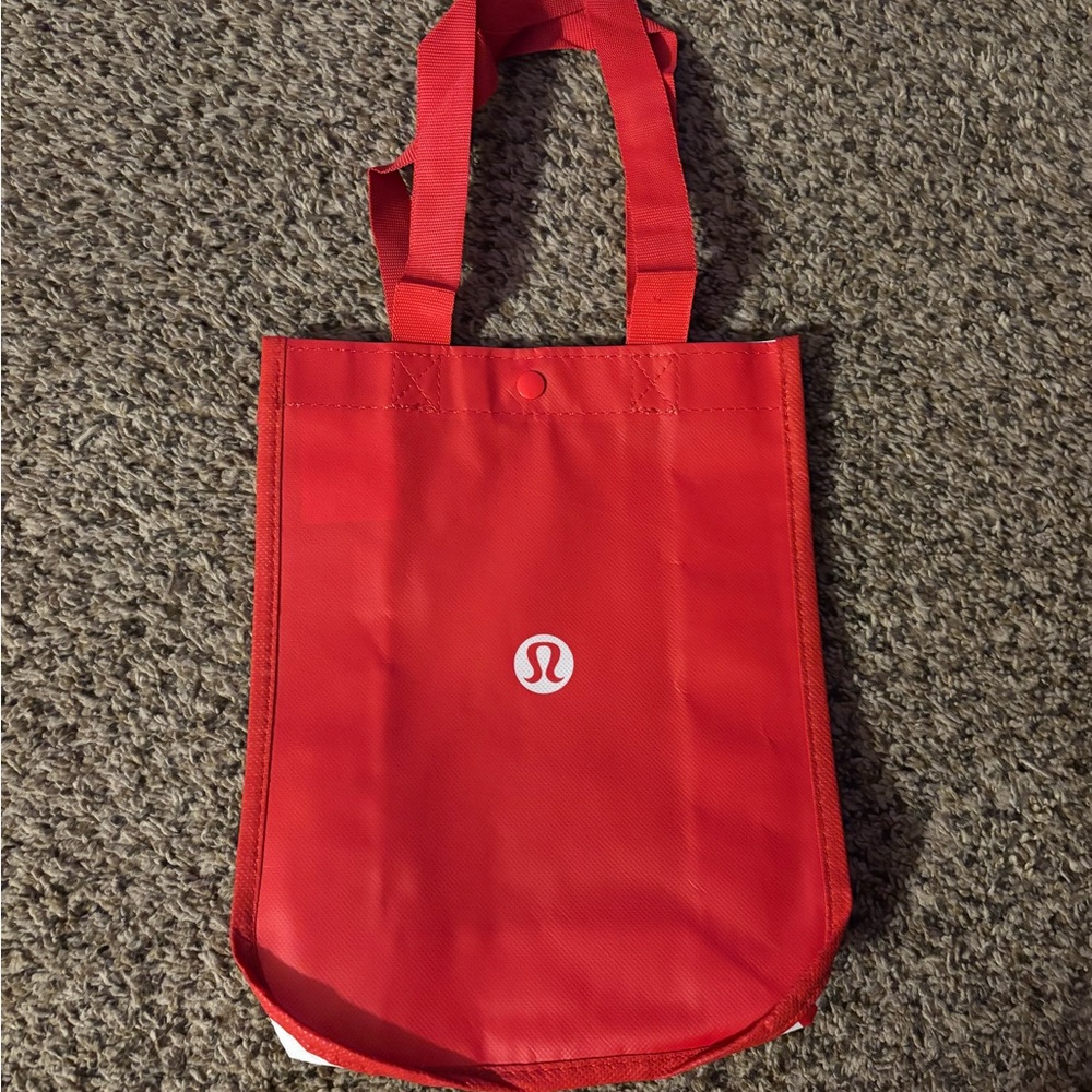 lululemon reusable Red Tote Bag